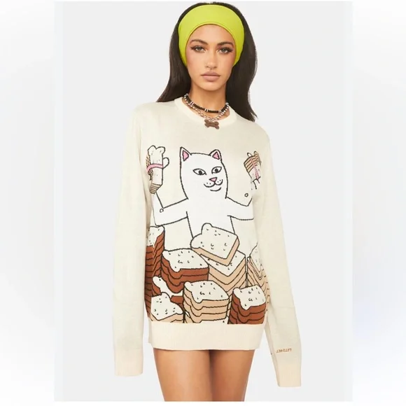 RIPNDIP Get Bread Natural Sweater - Picture 5 of 11